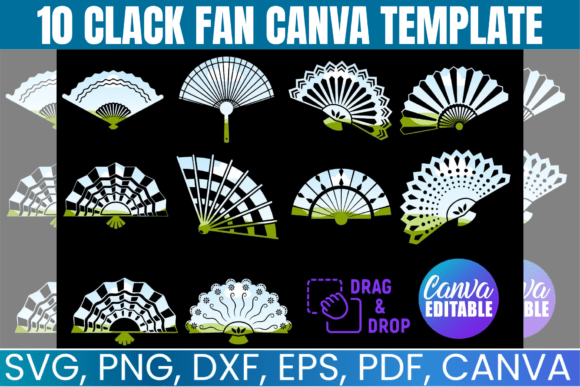 10 Clack Fan Canva Template Bundle: Your DIY Party Solution