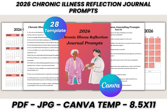 2026 Chronic Illness Reflection Journal: Your Path to Organized Wellness