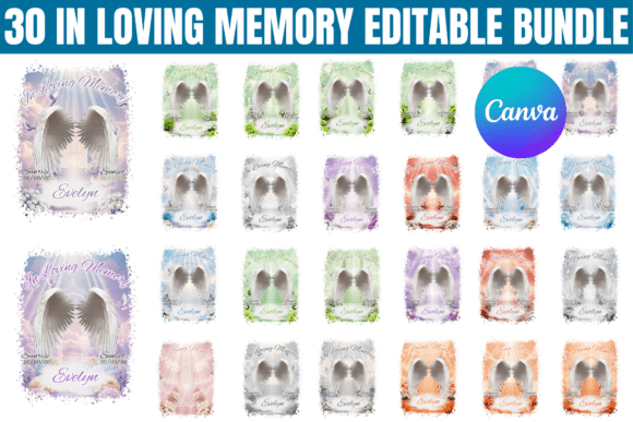 30 In Loving Memory Canva Bundle: A Thoughtful Design Collection