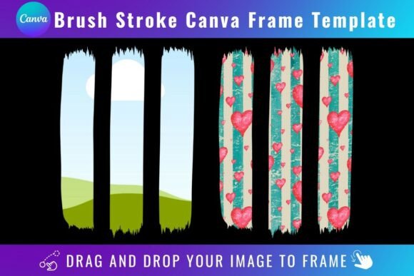 Brush Stroke Canva Frame Template: A Guide