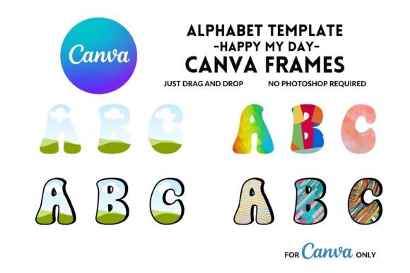 Canva Frame Alphabet: Your Instant Editable Design System