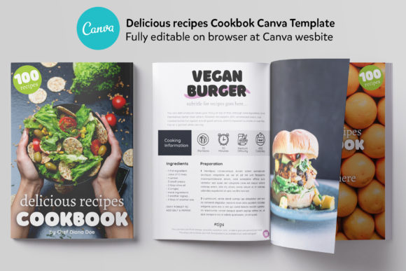 Canva Recipes CookBook Template: Your Go-To for Food Content