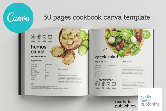 Canva Salads Book Template: A Fresh Start for Food Creators