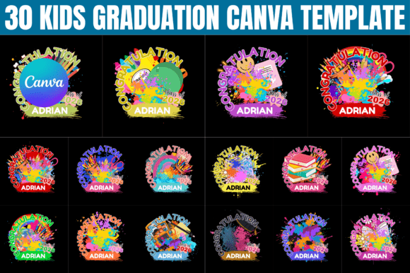 Celebrate Milestones with 30 Kids Graduation Canva Templates