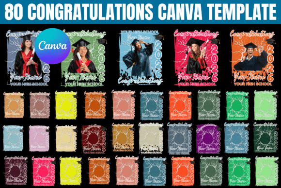 Celebrate the Class of 2026 with 80 Editable Templates