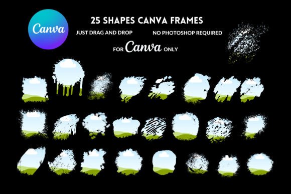 Custom Grunge Background Canva Frames for Authentic Design