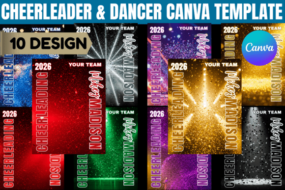 Design Dynamic Team Graphics with the Cheerleader & Dancer Canva Template
