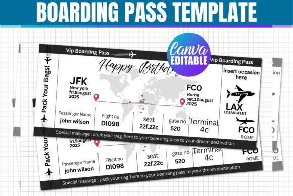 Design Unforgettable Moments with a Boarding Pass Template
