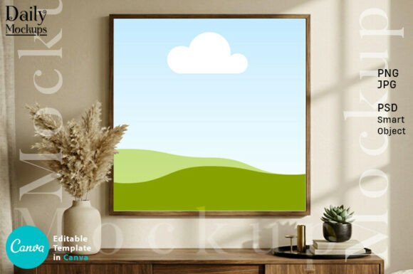 Elevate Your Listings: The Vertical Wood Frame Mockup