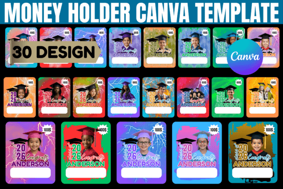 Graduation Money Holder Canva Template: Create Custom Gifts