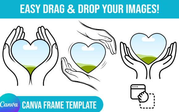 Heart Valentine Canva Frame Template: A Design Shortcut