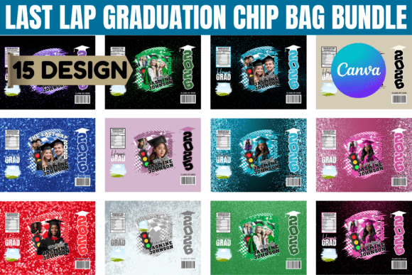 Last Lap Graduation Chip Bag Bundle: DIY Party Favors