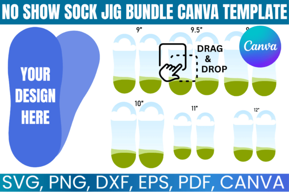 Mastering No Show Socks with the Editable Canva Jig