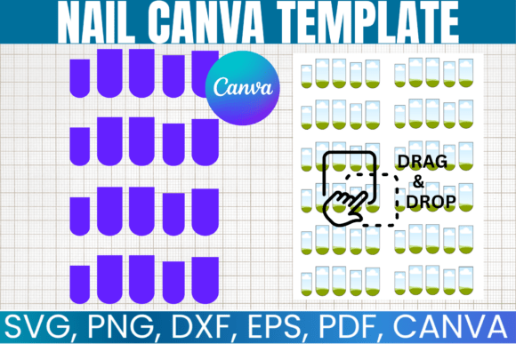 Nail Template: Printable Nail Design for Custom Wraps