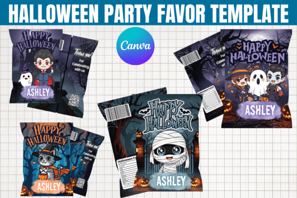 Spooky & Simple: Your Halloween Party Favor Template