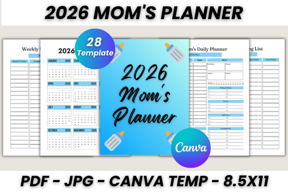 Streamline Your Chaos: The 2026 Mom's Planner Canva Template