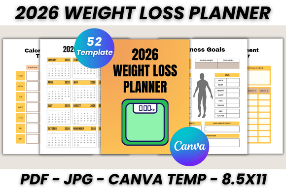 Streamline Your Health Goals with the 2026 Weight Loss Planner