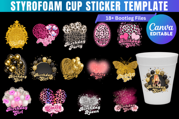 Styrofoam Cup Stickers Canva Template: A Complete Guide